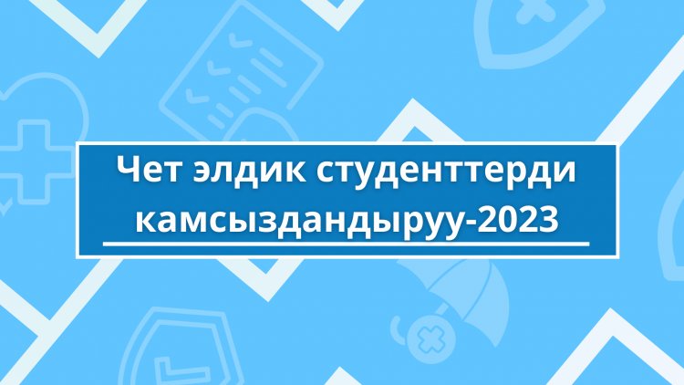 Чет элдик студенттерди камсыздандыруу-2023