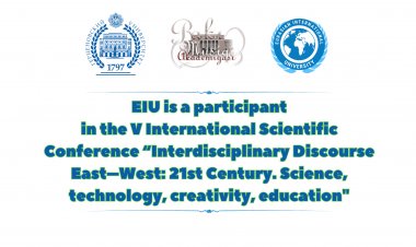 The V International Scientific Conference “Interdisciplinary discourse East–West: XXI century. Science, technology, creativity, education”